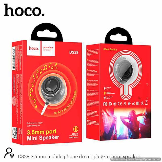Hoco DS28 3.5mm Mini Speaker მინი დინამიკები სპიკერები
